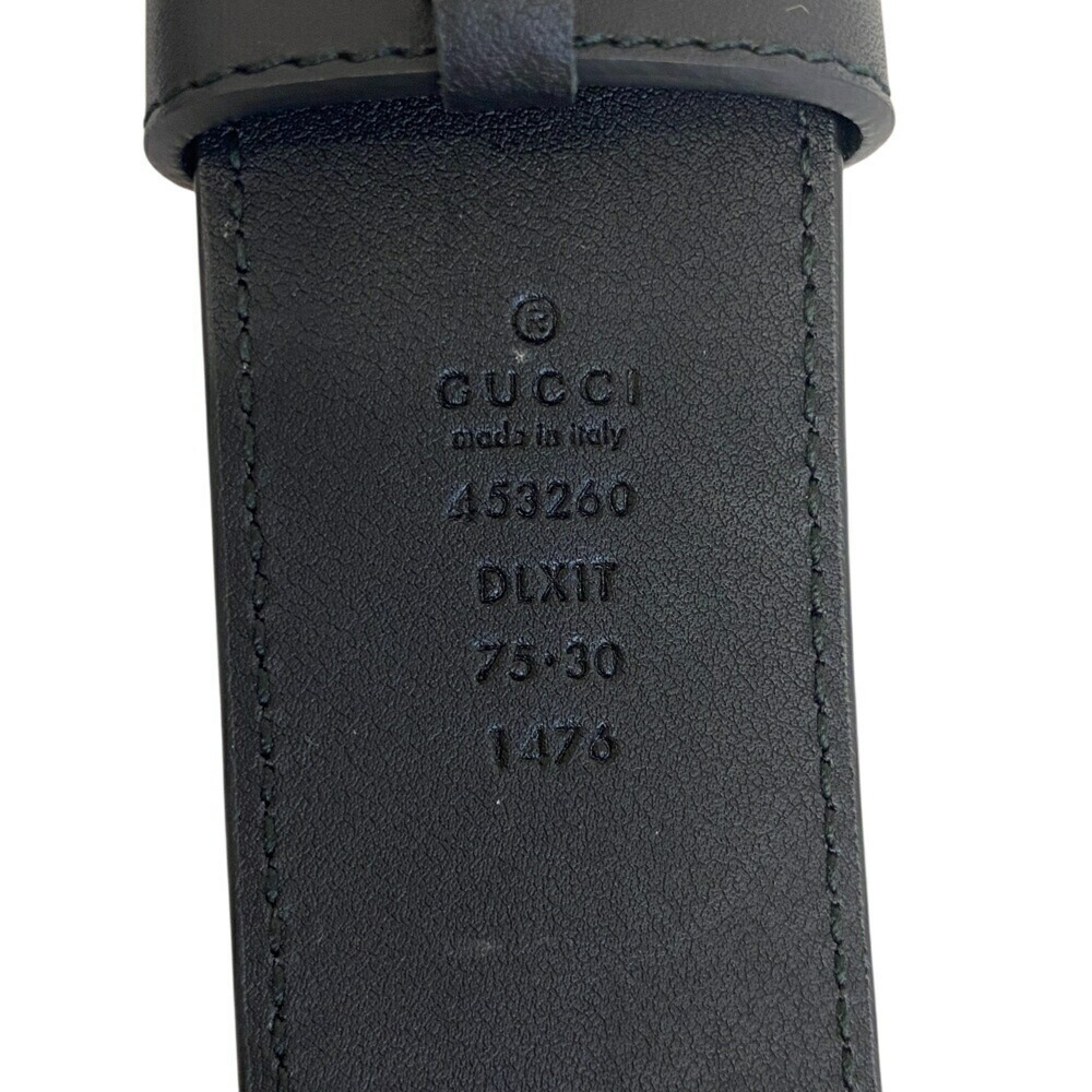 GUCCI 453260 Faux Pearl GG Marmont Double G Belt in Black for Women - Picture 4 of 11